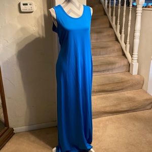 NWT Large Lularoe Dani maxi dress-solid bright blue